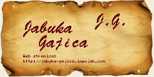 Jabuka Gajica vizit kartica